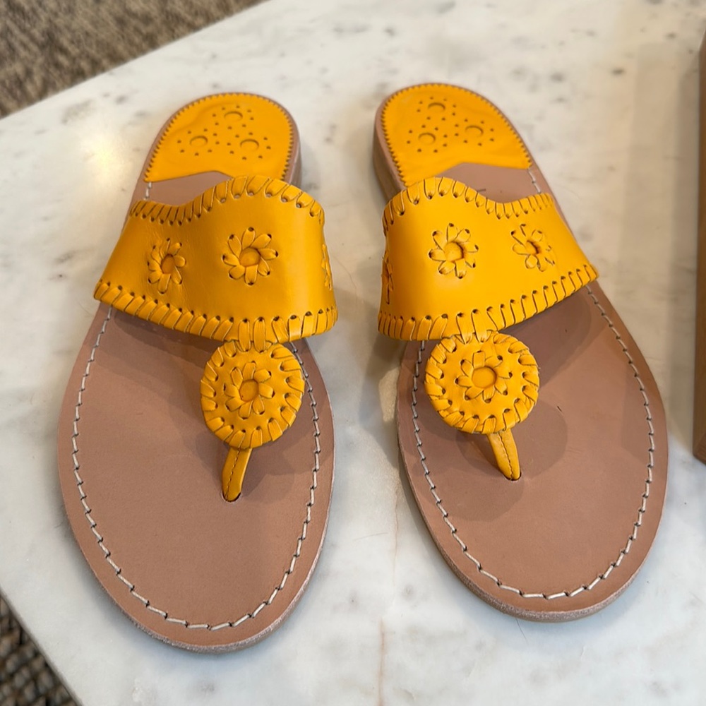 Jack Rogers jacks flat sandals.  Brand new.  No box.